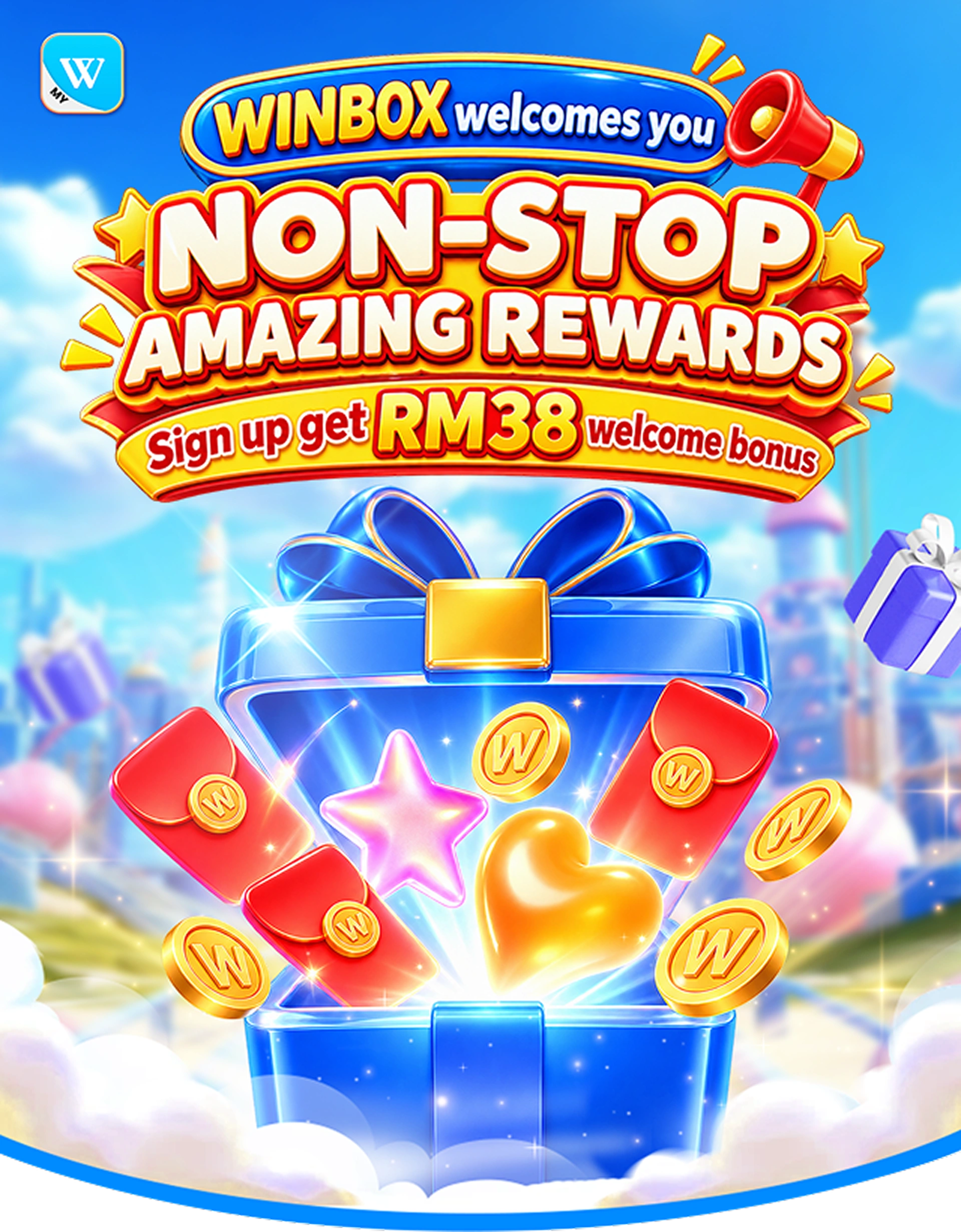 WINBOX welcomes you — non-stop amazing rewards